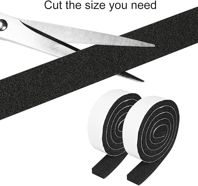 2 Rolls 1/2 Inch W 1/4 T Weather Stripping Air Conditioner Open Cell Foam Seal - Image 3