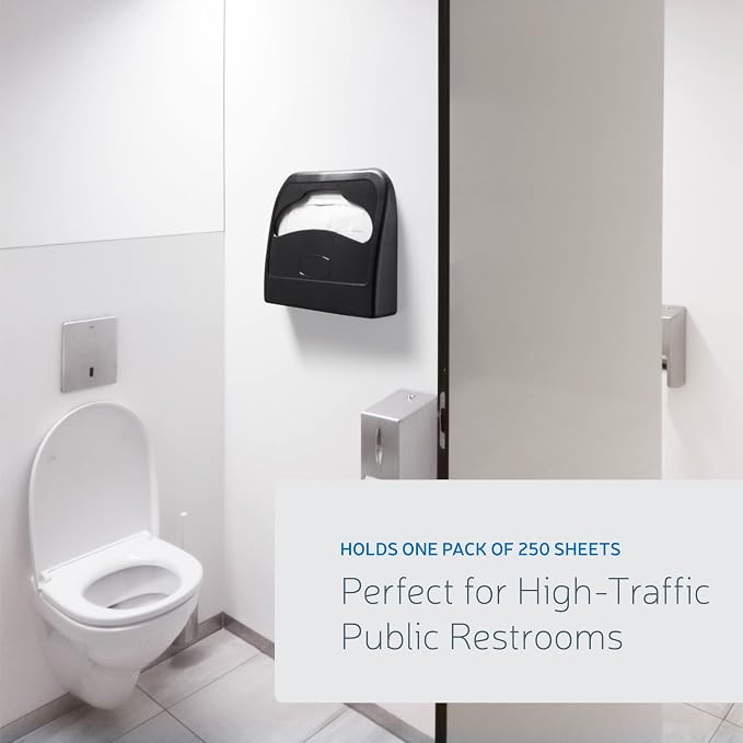 EZbrnd Wall Mount Half-Fold Toilet Seat Cover Dispenser - Image 4