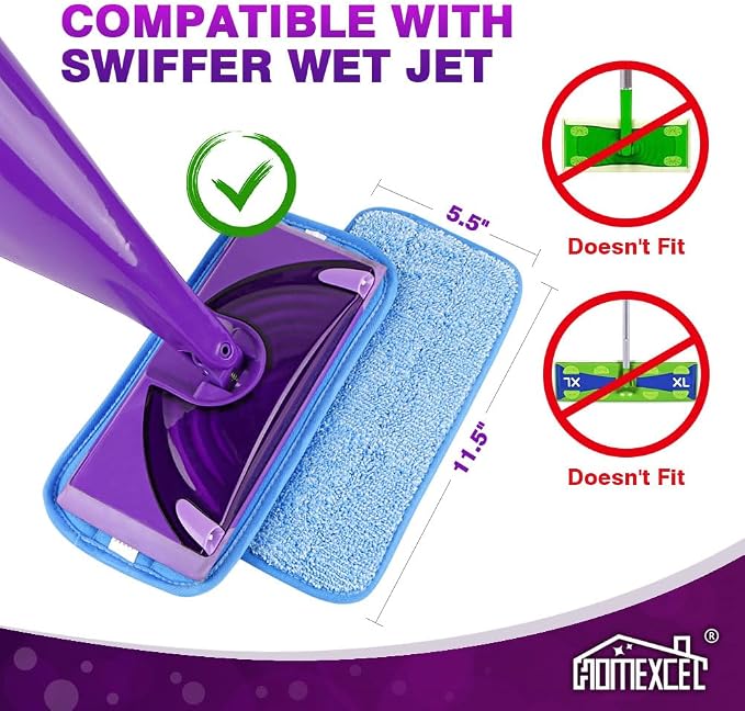 HOMEXCEL Reusable Mop Pads Compatible - Image 2