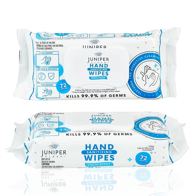1 Pack Hand Sanitizing Wipes, Alcohol Free 72 Count Disposable Hand Sanitizer - Image 8