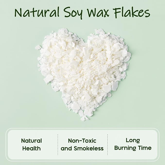 UNOTENA Soy Wax Flakes, Natural Candle Wax, Organic Soy Wax - Image 3