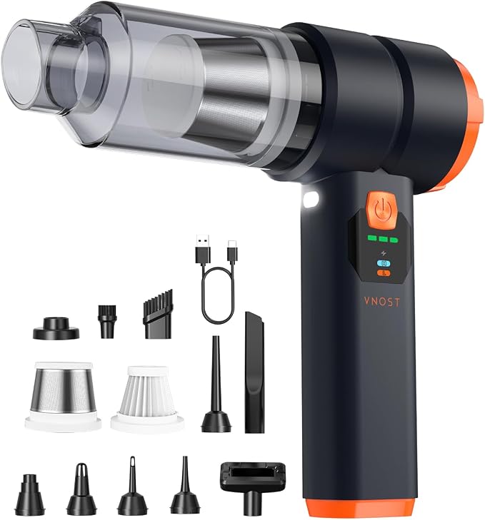 Car Vacuum Portable Cordless, Handheld Vacuum Cordless by VNOST