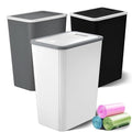 Small Trash Can, 3 Pack 4 Gallons Bathroom Garbage Can by Lysam