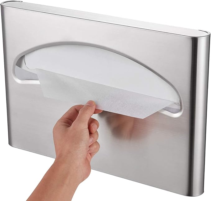 Commercial Toilet Seat Cover Dispenser, Wall Mount, 250 Single Seat Covers - Image 5