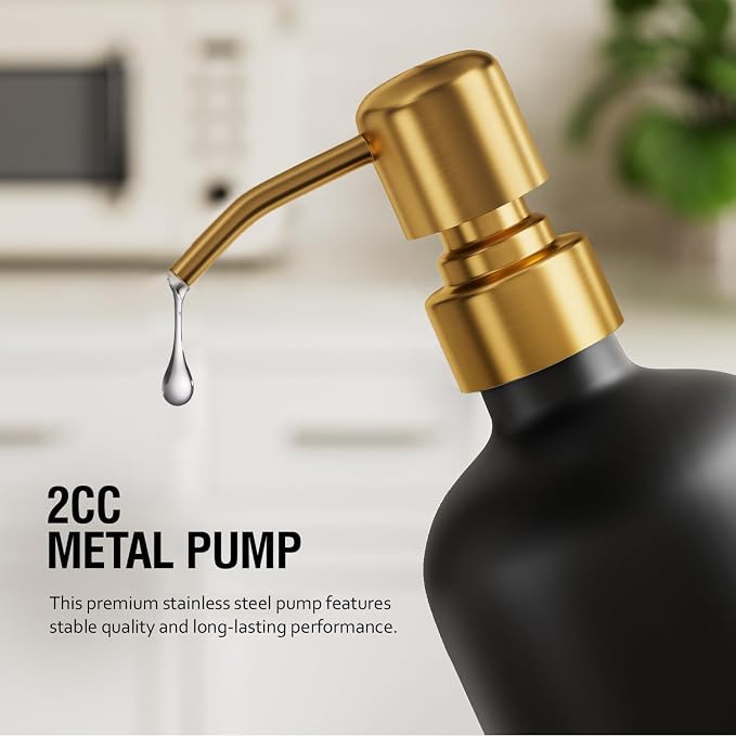 MOMEEMO Kitchen Soap Dispenser Set, Contains Hand and Dish Soap Dispenser - Image 4
