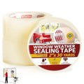 XFasten Transparent Window Weather Stripping Tape 2”x30yds, No Residue by XFasten