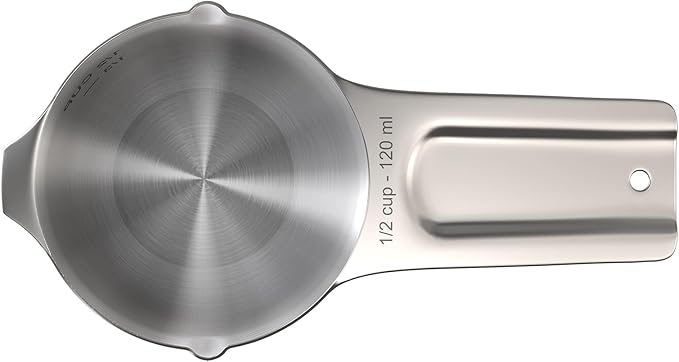 Color Up ½ Cup Measuring Cup – Premium Chrome Stainless Steel, Accurate - Image 5