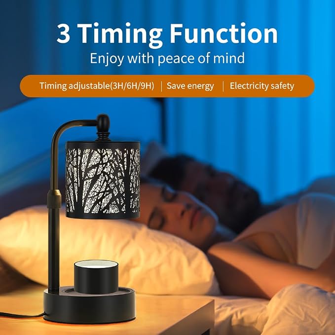 Tree Candle Warmer Lamp, LED Colors Changing Candle Warmer - Image 2