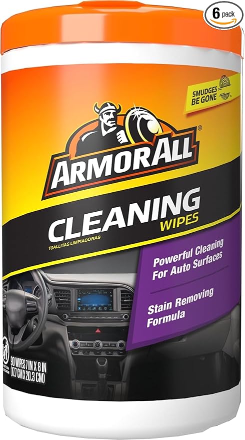 Armor All Car Cleaning Wipes for Interior and Car Exterior, 90 Wipes Each by ArmorAll