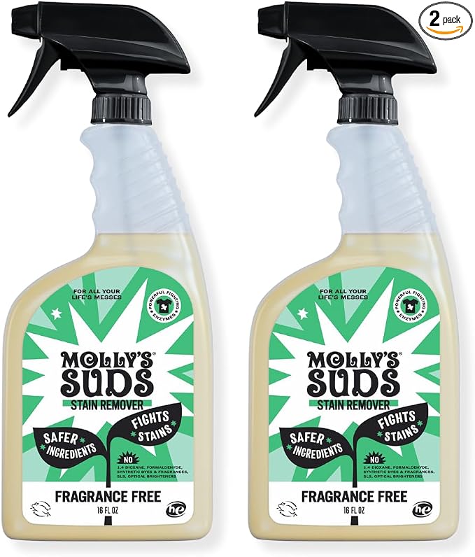Molly's Suds Stain Remover Spray | Gentle Yet Powerful, Simple Ingredients) by MollysSuds