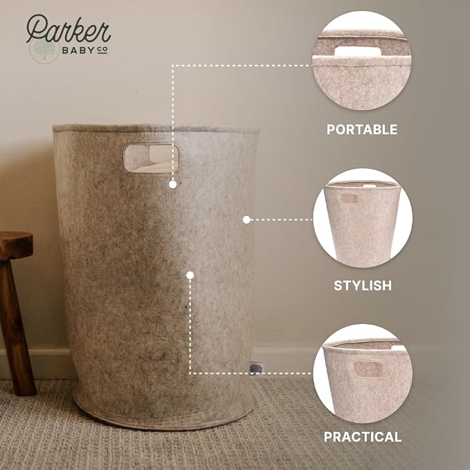 Parker Baby Co. Nursery Laundry Hamper - Image 4