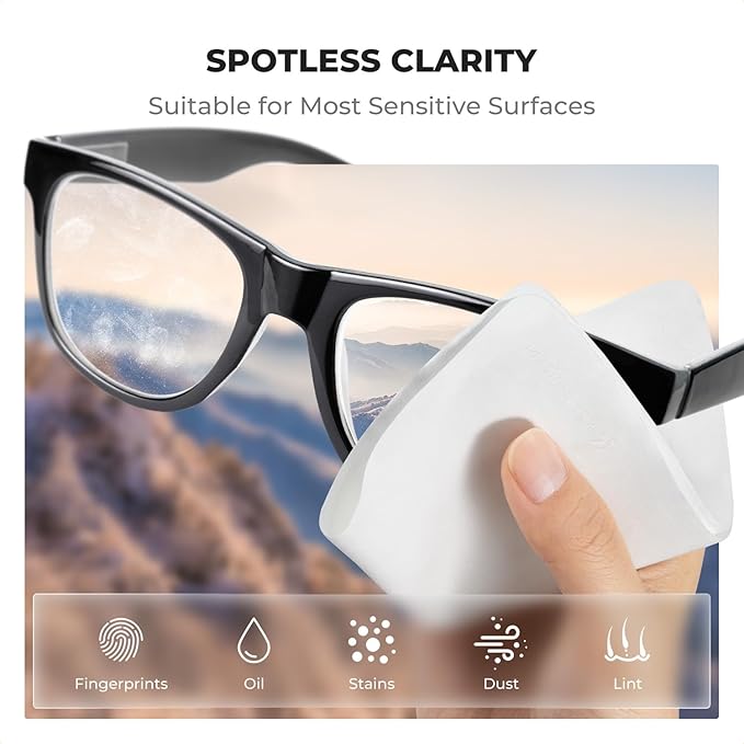 K&F CONCEPT 12 Pack Lens Cleaning Cloth | Microfiber Cleaning Cloth | Glasses - Image 2