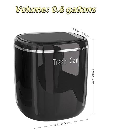 0.8 Gallon Desktop Mini Trash Can - Image 4