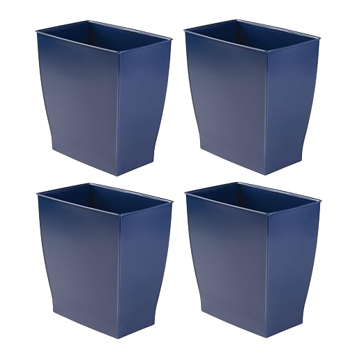 iDesign Small Rectangular Bathroom Trash Cans by iDesign