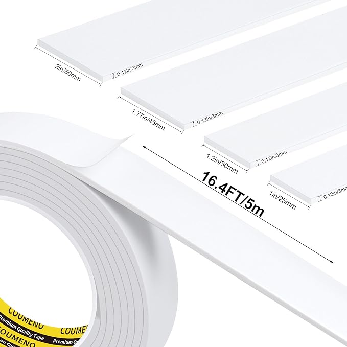 Foam Tape Single-Sided Sealing Strip 1.77inX16.4FT Sponge Tape Window - Image 2