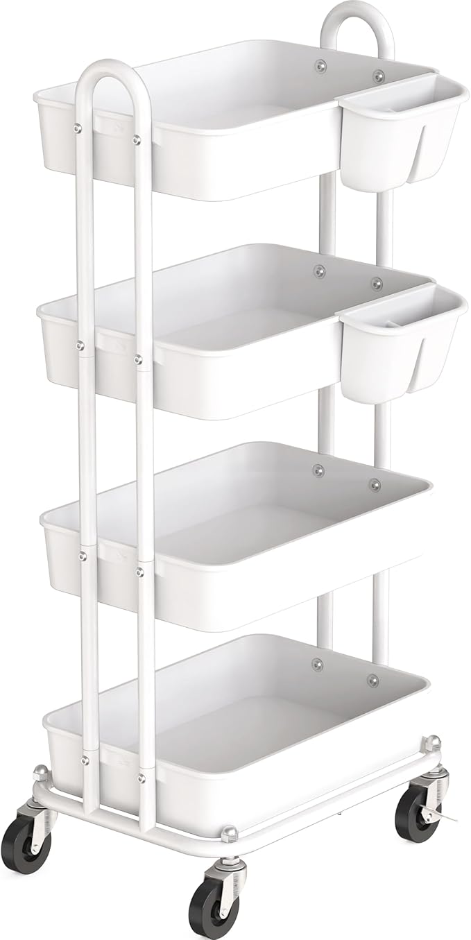 Simple Houseware 4-Tier Multifunctional Rolling Utility Cart by SimpleHouseware