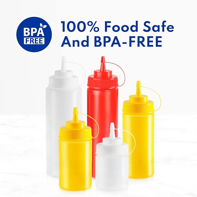 New Star Foodservice 533739 Plastic Squeeze Bottles - Image 8