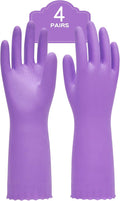 PACIFIC PPE 4 Pairs Reusable Dishwashing Cleaning Gloves by PACIFICPPE