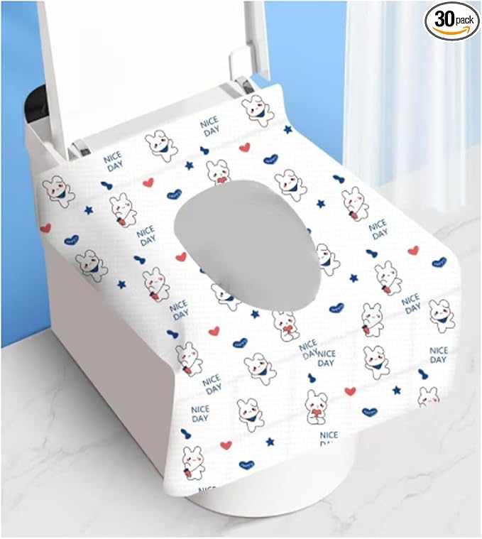 Disposable toilet seat cover, 30 Pack of oversized waterproof toilet seat paper by sealjoyousWelcometoyour