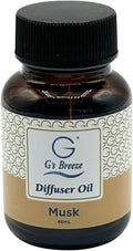 G’s Breeze Musk Diffuser Oil Refill – Warm, Rich & Soothing Musk Scent – Ideal by GsBreeze