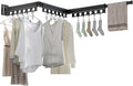 Clothes Drying Rack Foldable Wall Mounted Drying Rack 3 Fold Black-Laundry by Dancrul