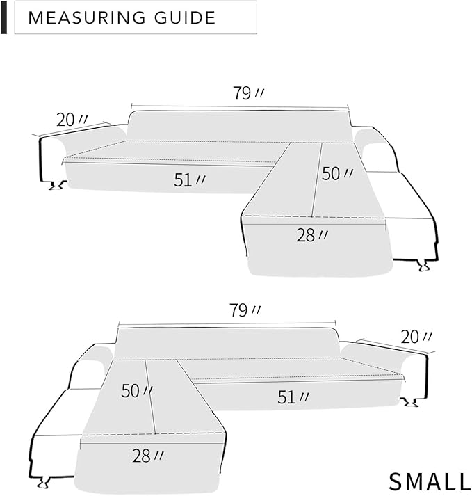 Easy-Going Sofa Slipcover L Shape Sofa Cover Sectional Couch Cover Chaise - Image 6