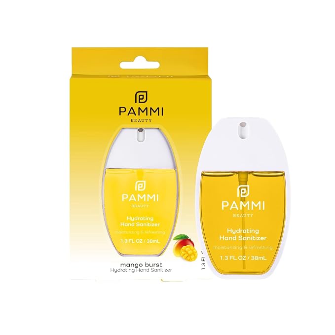 PAMMI Power Mist Hydrating Hand Sanitizer Spray, Portable Travel Size Pocket by PAMMI