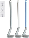 3 Pack Golf Toilet Brush, Flexible Long Handled Toilet Cleaning Brush, 360° No by Kucucyle