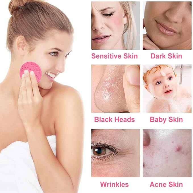 METUUTER 50 PCS Compressed Facial Sponges - Image 7
