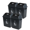 Readsky 6 Gallon Plastic Garbage Can Swing Lid, Trash Can Swing-Top, Swing by Readsky