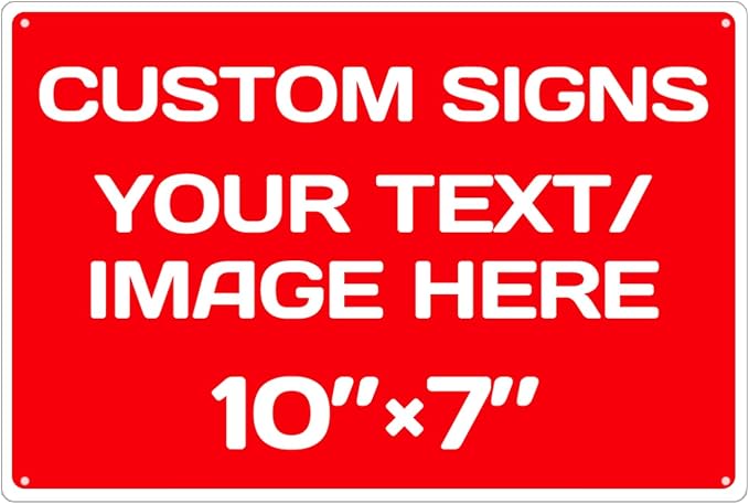Personalized Aluminum Metal Signs by Repaly