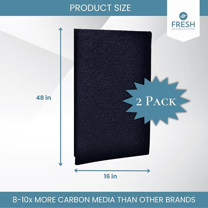 2-Pack Activated Carbon Charcoal Microwave Hood Filters - Image 3