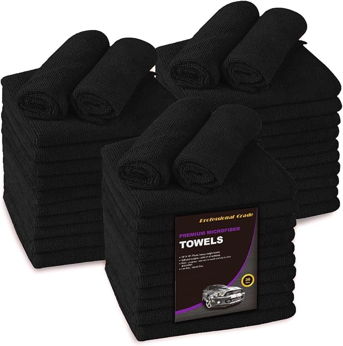 Blue Horizon Microfiber Cleaning Towels, Ultra Soft Plush Wash-Cloths, by BlueHorizon