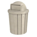 42 Gallon Slated Circle 100% Recycled Plastic Commercial Outdoor or Indoor by SturdyEssentials