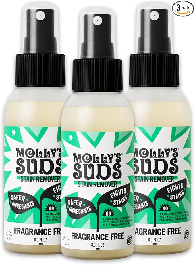 Molly's Suds Stain Remover Spray | Gentle Yet Powerful, Simple Ingredients) by MollysSuds