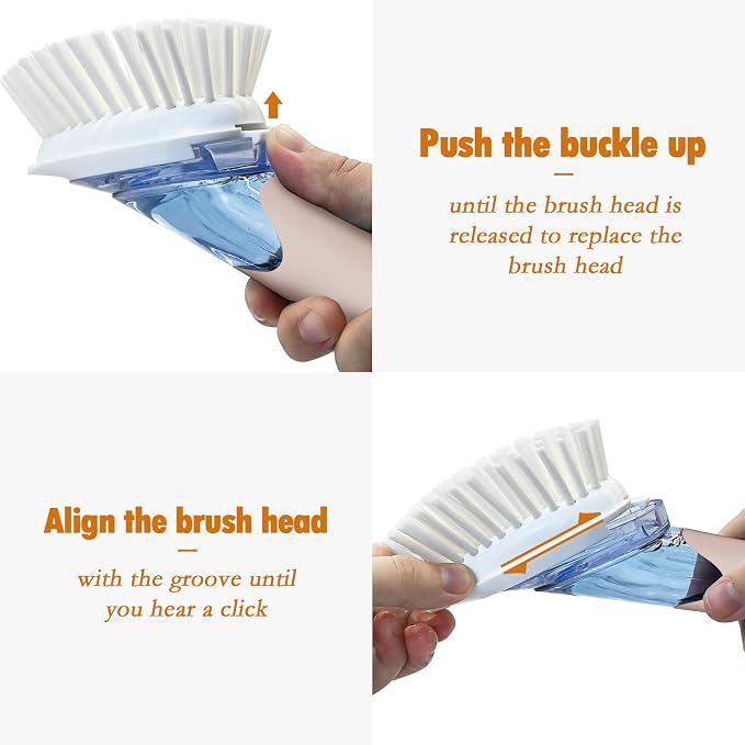 Soap Dispensing Replacement Dish Brush Storage Set - Image 5