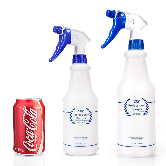 Plastic Spray Bottle 2 Pack, 32 Oz, All-Purpose Heavy Duty Spraying Bottles - Image 2