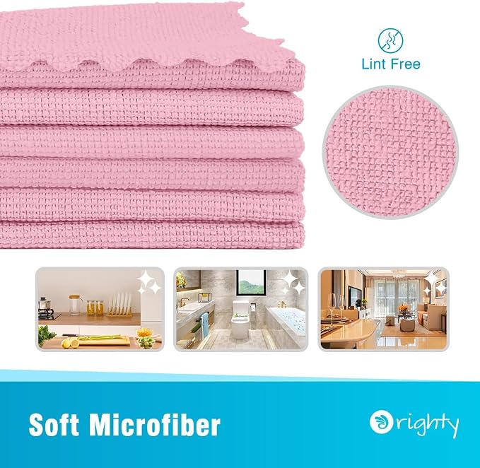 Orighty Microfiber Cleaning Cloth, 24 Pack Highly Absorbent Cleaning Supplies - Image 2