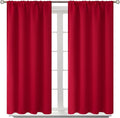 BGment Red Blackout Curtains 48 Inches Length by BGment