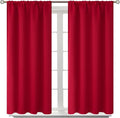 BGment Red Blackout Curtains 40 Inches Length by BGment