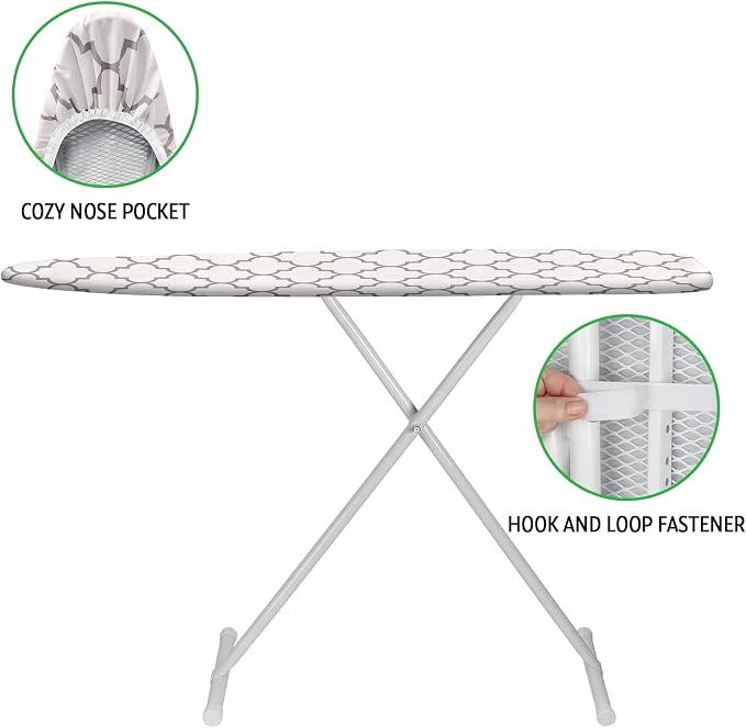 Ironing Board Cover and Pad 15x54 Inch Standard Ironing Board Cover - Image 4