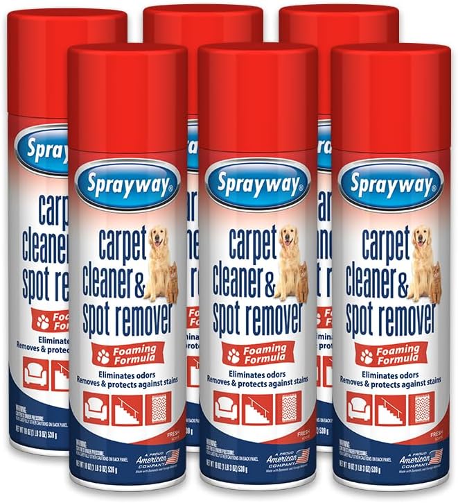 Sprayway Carpet Cleaner, Foaming Action | Deep Cleans Carpets & Upholstery | by Sprayway
