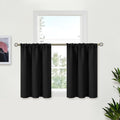 BGment Black Small Curtains 30 Inch Length by BGment