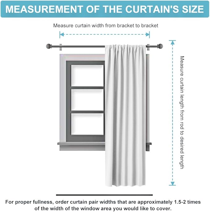 RYB HOME Room Darkening Curtains Bedroom Window Draperies Sunlight Shades Panels - Image 8