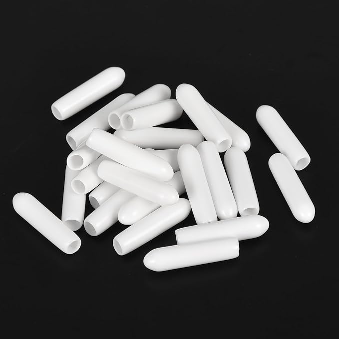 uxcell 20pcs Rubber End Caps 3mm ID Vinyl Round End Cap Cover Screw Thread - Image 4