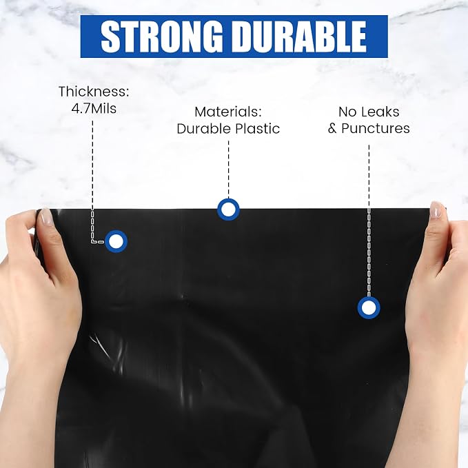 24 Pcak Trash Compactor Bags for 15" Wide Models Black Heavy Duty Garbage - Image 3