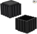 Flyshop Anti-Skid Non-Marking Synthetic Rubbr Patio Chair Table Leg Caps Square by Flyshop