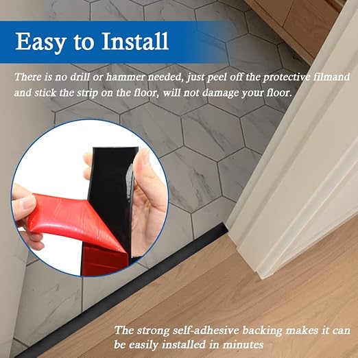 Floor Transition Strip Self Adhesive Floor Cover Strips Laminate 2" Wide Vinyl - Image 3