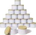 Aroparc Candle Tins 8oz with Lids, 24 Pack Seamless Candle Containers by Tobeno1candlemakingsupplier