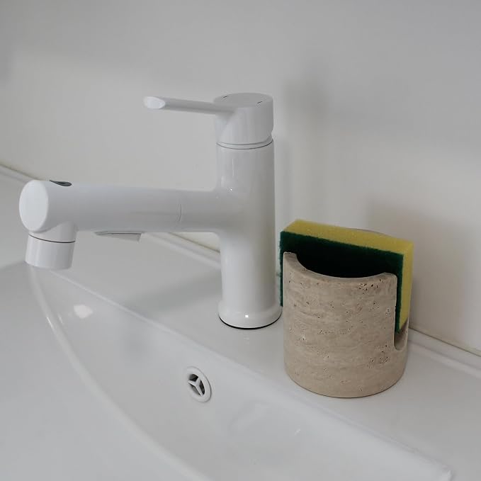Natural Travertine Sponge Holder - Image 2